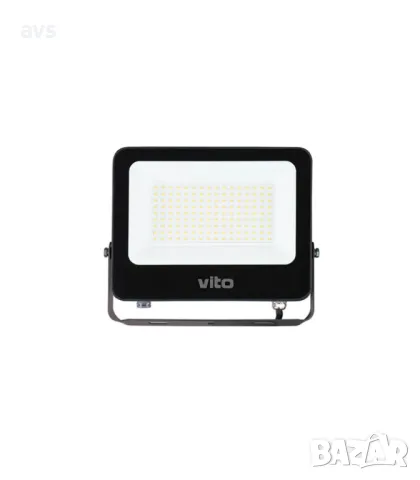 LED прожектор 100W 3000K VITO черен, снимка 1 - Соларни лампи - 48450938