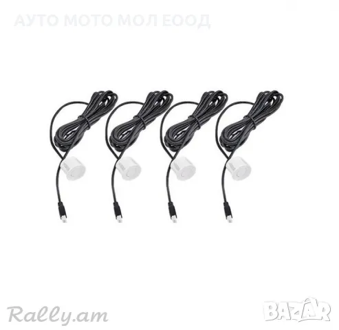 Безжичен парктроник с 4 сензора и LED дисплей - ЧЕРЕН/СИВ, снимка 3 - Аксесоари и консумативи - 43225271