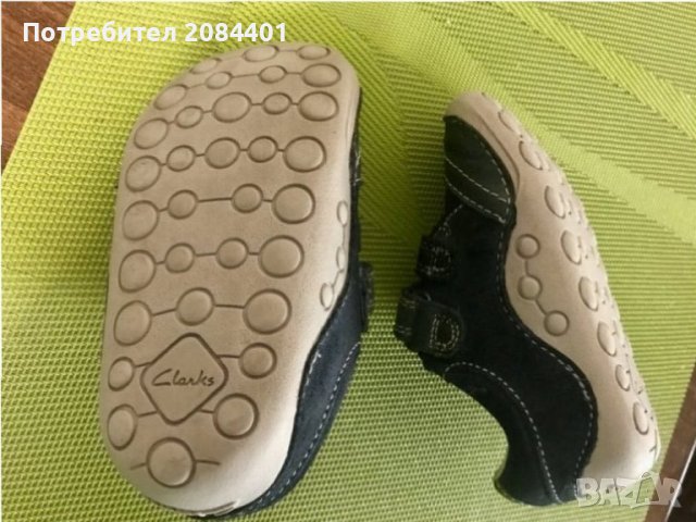 Обувки за прохождане за момче на Сlarks first shoes, снимка 1 - Бебешки обувки - 26532419