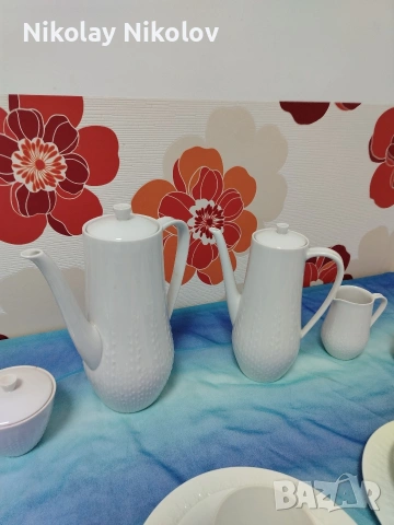 Порцеланов сервиз Hutschenreuther Serie Exzellent weiss, снимка 7 - Сервизи - 53329937