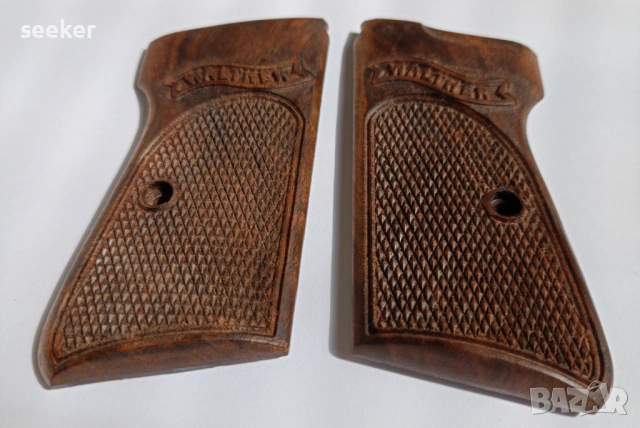 Орехови чирени за пистолет Валтер / Walther PP, PPK/S, снимка 2 - Оборудване и аксесоари за оръжия - 47368725
