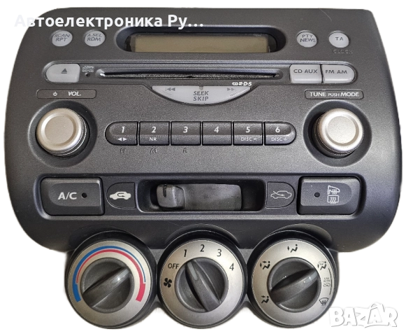 CD плеър за Honda Jazz II (GD) (03.2002 - 12.2008), № 39175-SAA-G120-M1, снимка 2 - Части - 52016840