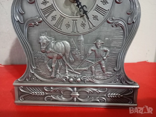 Винтидж настолен часовник, снимка 3 - Антикварни и старинни предмети - 53130741