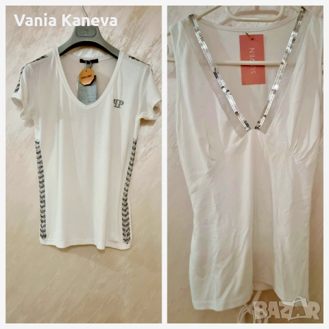 Блузки с къс ръкав. 100% Памук., снимка 2 - Тениски - 54127280