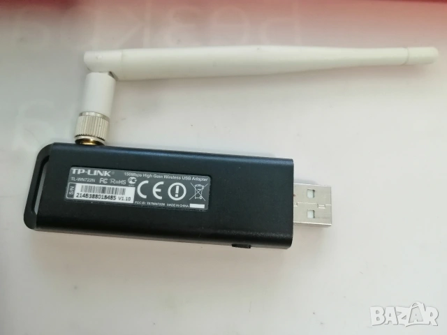 USB WI-FI адаптер TP-LINK TL-WN722N, снимка 3 - Мрежови адаптери - 54173820