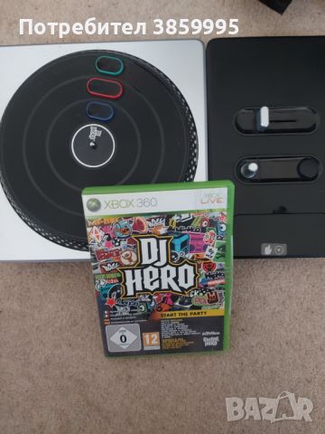 Комплект  за xbox 360 DJ Hero, снимка 1 - Игри за Xbox - 46495065