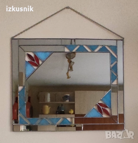 Ретро огледало в стил Арт Нуво, ръчно изработено