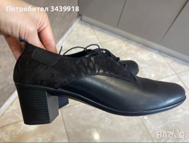 Обувки на естествена кожа 38н, снимка 7 - Дамски обувки на ток - 46243976