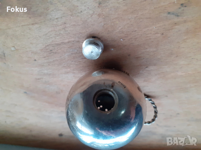 Посребрена малка солничка Alpaca, снимка 6 - Антикварни и старинни предмети - 53418264