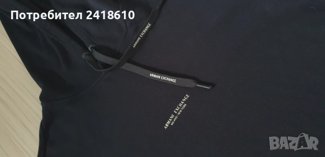 Armani Exchange A/X Milano Cotton  Mens Size M ОРИГИНАЛ! Мъжкo Худи!, снимка 9 - Суичъри - 52470768