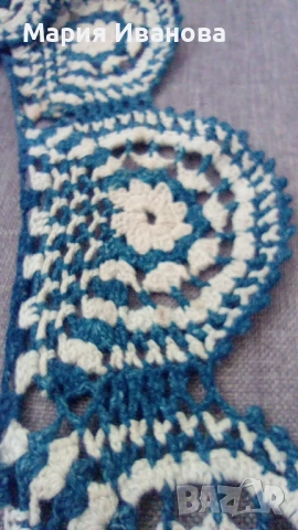 плетена дантела на една кука; на лента, снимка 4 - Декорация за дома - 53913621