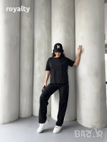 Памучни дамски комплекти с камъни  Мiu Miu, снимка 3 - Комплекти - 50198038