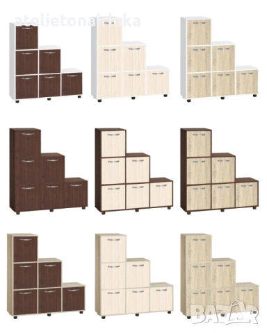 Етажерка Кубо 6 с шест вратички