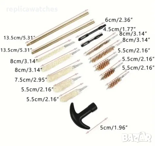 Универсален комплект за почистване на оръжие .22-357, снимка 3 - Оборудване и аксесоари за оръжия - 49020055