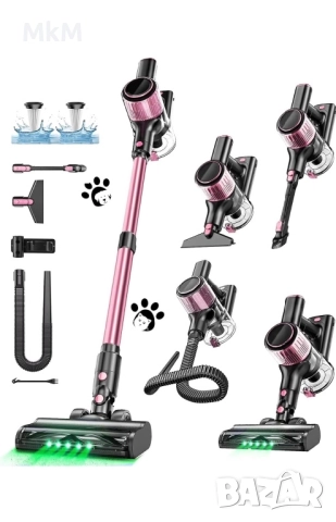 Мощна Безкабелна прахосмукачка, 10 в 1 45000 Pa, 500W, снимка 2 - Прахосмукачки - 52277295