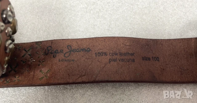 Оригинален! Готин! Колан Pepe Jeans London 100% Телешка кожа, снимка 2 - Колани - 51106225