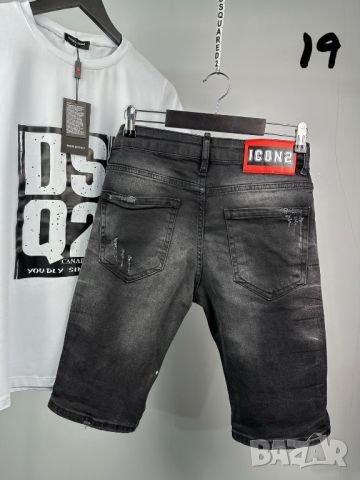 Dsquared 5 модела мъжки черни къси дънки, снимка 10 - Дънки - 45930432