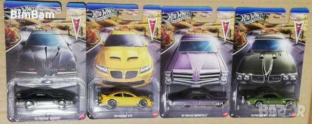 Колички Hot Wheels - 4 модела 