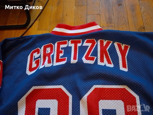 Хокейна тениска #99 Уейн Грешки размер М, снимка 8 - Зимни спортове - 53696610
