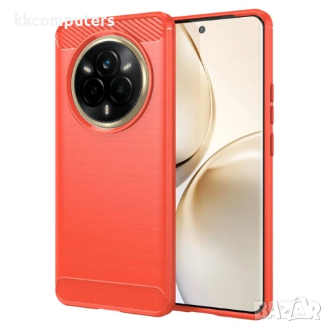 Realme 14 Pro 5G Удароустойчив Carbon Fiber Калъф и Протектор, снимка 2 - Калъфи, кейсове - 50766768