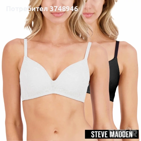 Дамски дантелен сутиен Steve Madden – комплект от 2 броя, снимка 2 - Други - 53472446
