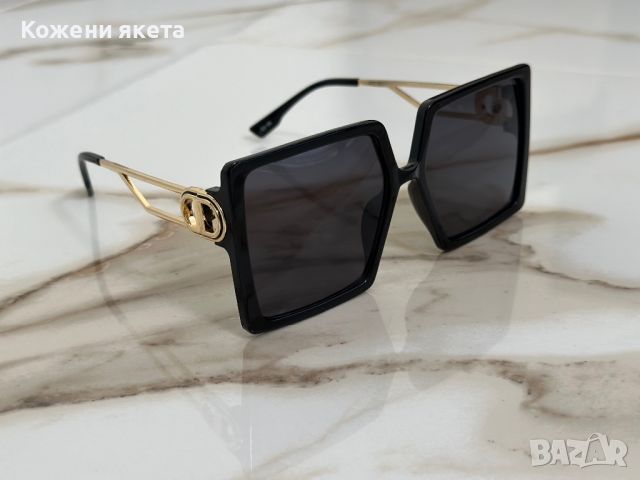 Нов модел слънчеви очила тип маска Dior с метални златни рамки , снимка 2 - Слънчеви и диоптрични очила - 45265447