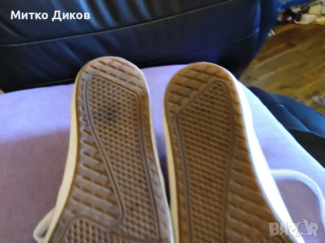 Кецове VANS оригинал бежови високи като нови US-10 UK-9 №43 стелка 28см , снимка 16 - Кецове - 49923321