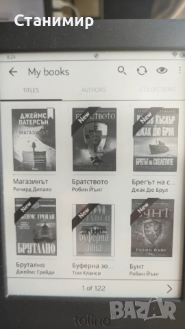 Tolino page 2 електронна книга с подсветка и качени над 800 книги, снимка 16 - Електронни четци - 52545084