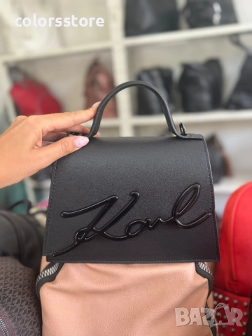 Черна чанта Karl Lagerfeld/SG239p, снимка 2 - Чанти - 51861573