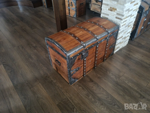 Стар дървен сандък/ракла/скрин, снимка 9 - Антикварни и старинни предмети - 52384755