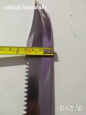 Голям ловен нож, снимка 7 - Антикварни и старинни предмети - 53396624