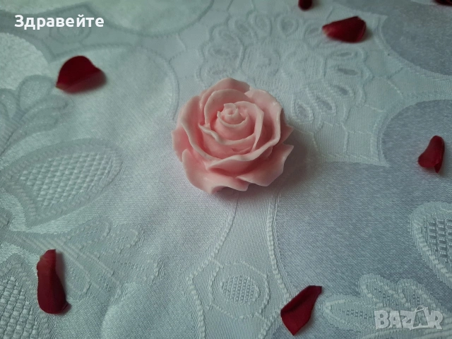 Глицеринов сапун "Розичка" с аромат на роза и ванилия + подарък , снимка 2 - Козметика за тяло - 53098249
