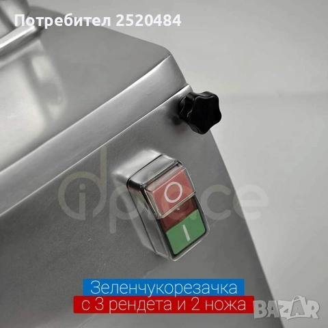 Зеленчукорезачки електрически в комплект с 5 ножа HLC-300 и VC65MS! ХИТ Цена 664,17€, снимка 3 - Обзавеждане на кухня - 53486343