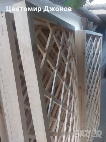 Декоративна дървена решетка, снимка 8 - Декорация за дома - 50956350