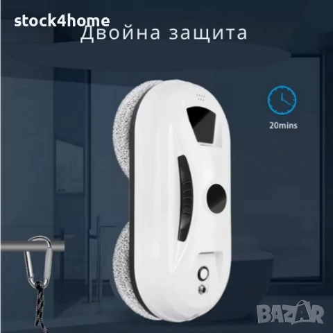 Робот за почистване на прозорци, вграден UPS, двоен моп, вграден сензор, всмукателна мощност 2800 Pa, снимка 6 - Други - 53030551