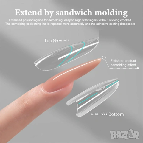 SANDWICH Dual Form , двойни форми тип сандвич - Овал, снимка 4 - Продукти за маникюр - 54069431