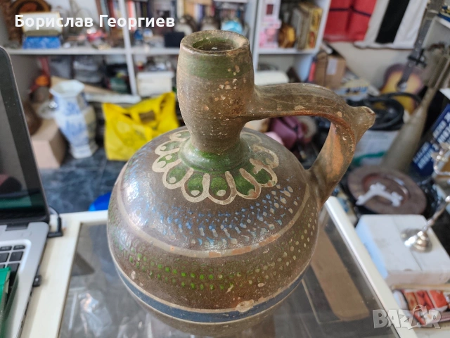 Стара стомна делва керамика, снимка 2 - Антикварни и старинни предмети - 53110925