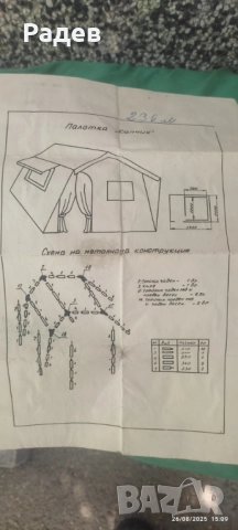 Палатка модел " Камчия".