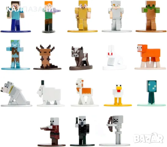 Jada Toys Minecraft Multi Pack мини фигурки 253265008, снимка 4 - Фигурки - 49006169