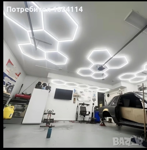 LED(лед) лампи осветление за гараж/детайлинг/студио, снимка 2 - Лед осветление - 53888879
