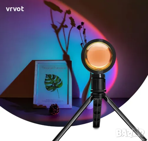 Atmosphere Lamp Романтична LED лампа за проектор за семейно събиране Парти фотография Подова стойка , снимка 4 - Прожектори - 49413194