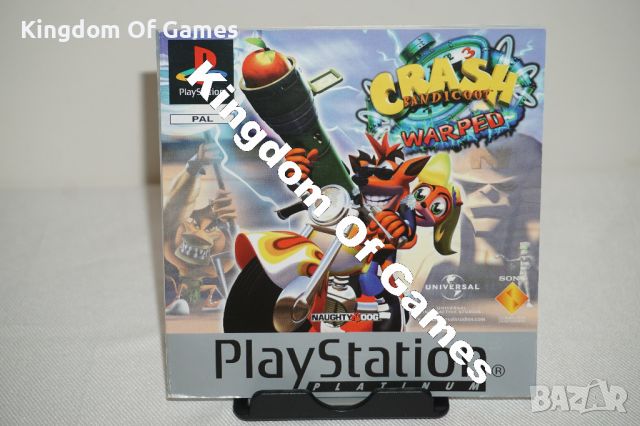 Игра за PS1 Crash Bandicoot 3 Warped Platinum, снимка 9 - Игри за PlayStation - 46572247