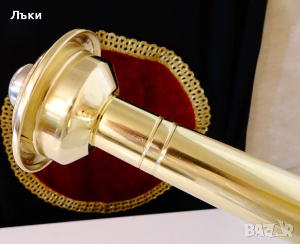Бронзов свещник с механизъм 26 см.,580 гр. , снимка 5 - Антикварни и старинни предмети - 54101683
