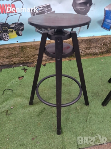 Дървен бар стол, снимка 3 - Столове - 53458122