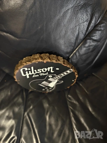 Gibson Les Paul Metal & Oak Sign , снимка 4 - Китари - 53464893
