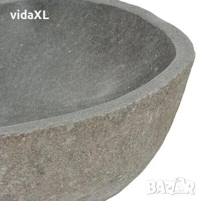 vidaXL Мивка от речен камък, овална, (37-46)x(29-36) см (SKU:146213), снимка 4 - Железария - 48420539