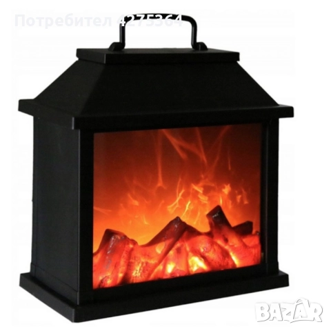 Декоративен LED фенер - камина, снимка 2 - Декорация за дома - 52261852