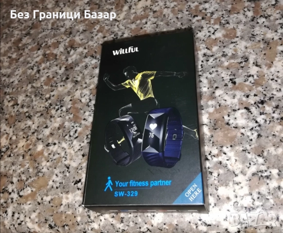 Нов WillFul SW-329 смарт часовник с пулсомер и крачкомер, съвместим с Android/iOS