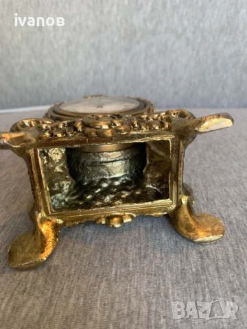 стар настолен каминен часовник , снимка 6 - Антикварни и старинни предмети - 50506860