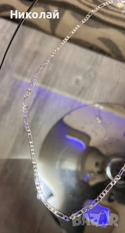 Сребърен синджир, снимка 3 - Колиета, медальони, синджири - 53592860